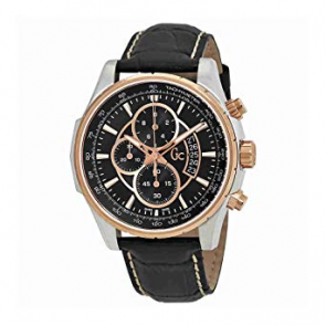 Horlogeband Guess GC X81007G2S Leder Zwart